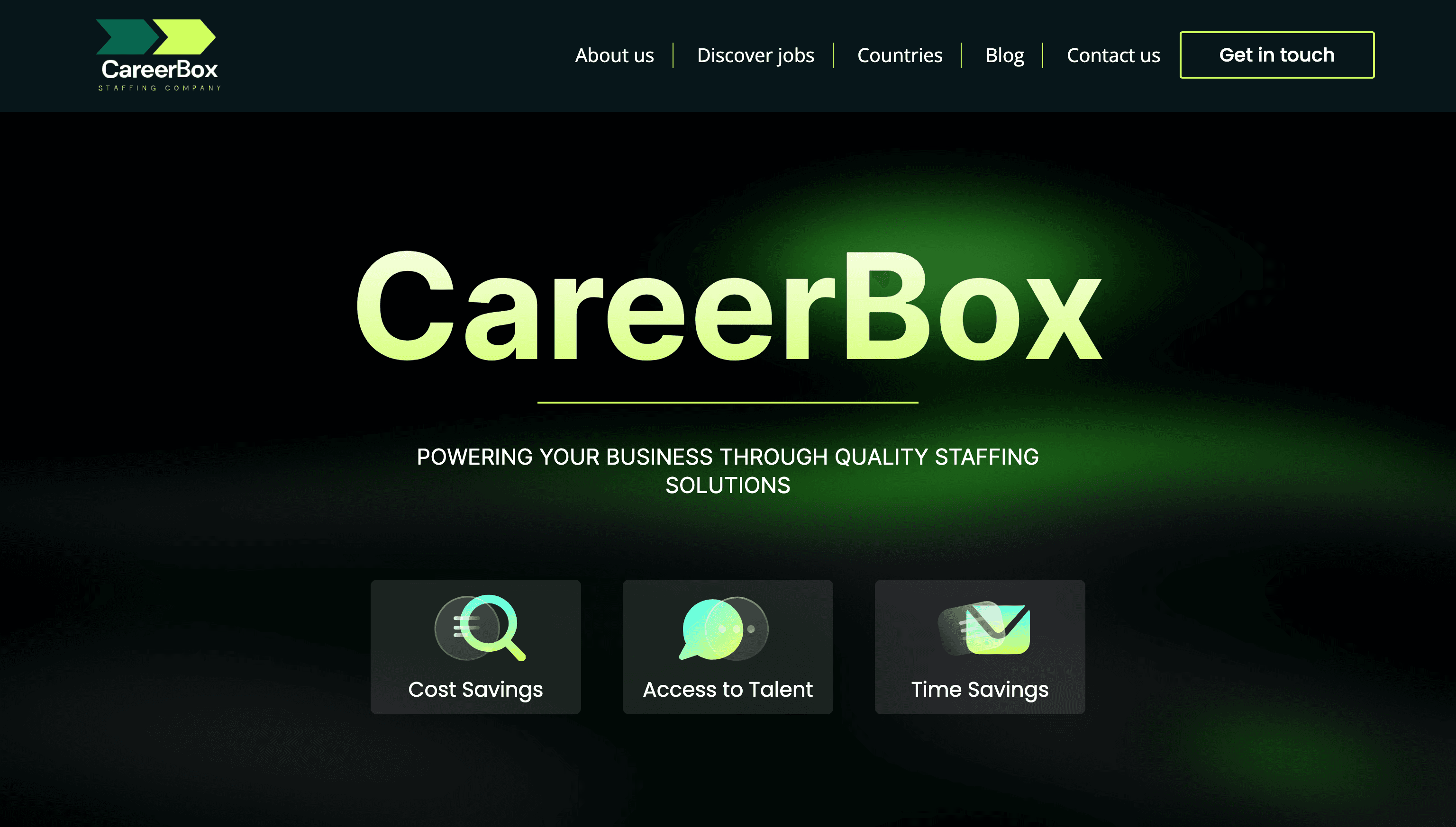 скриншот сайта Career Box